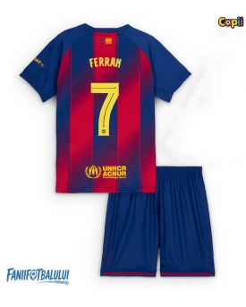 Barcelona Ferran Torres #7 Echipament de Fotbal Replică 2025-26 Copii Acasa (+ Șorturi)